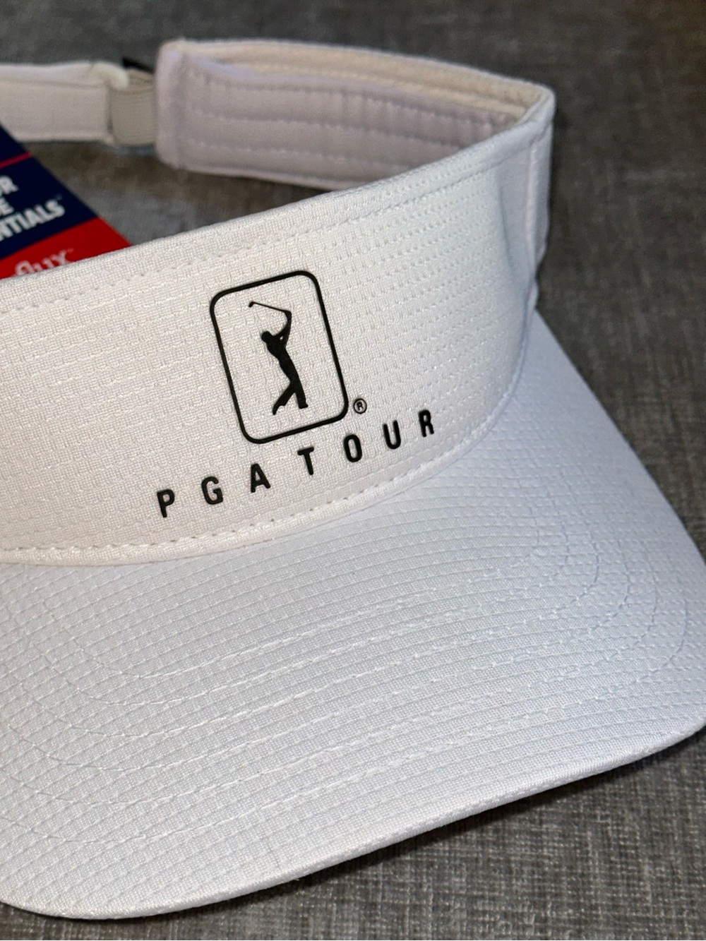 PGA Tour Airflux Mesh Visor Hat Golf Course Essentials White
